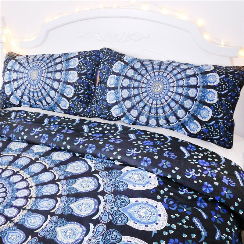 Load image into Gallery viewer, Blue Peacock Bedding - SuperStar Bedding
