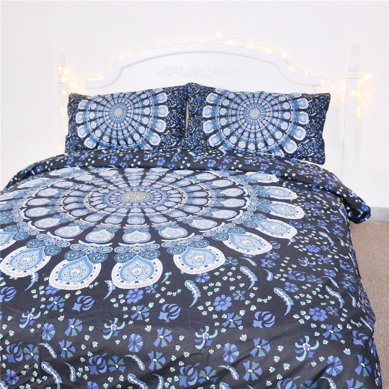 Load image into Gallery viewer, Blue Peacock Bedding - SuperStar Bedding
