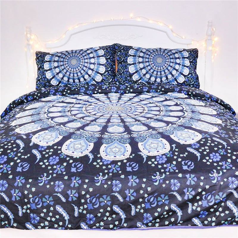 Load image into Gallery viewer, Blue Peacock Bedding - SuperStar Bedding
