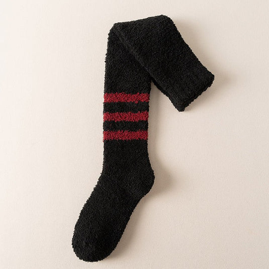 Calf Sleep socks -fleece socks-black- SuperStar Bedding