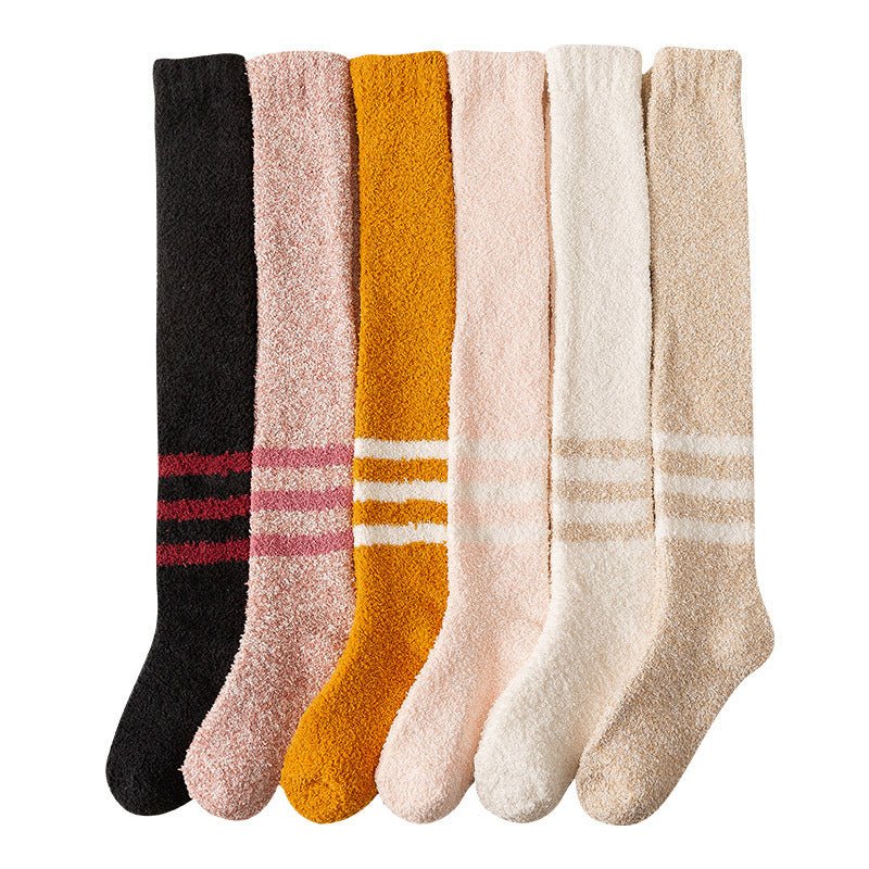 Load image into Gallery viewer, Calf Sleep socks - fleece socks-length-SuperStar Bedding
