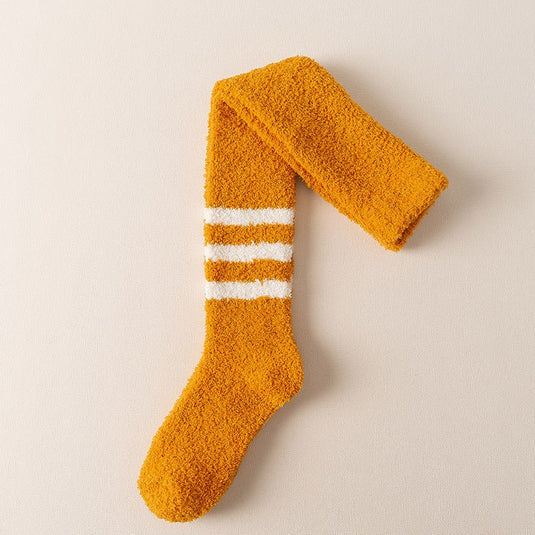 Calf Sleep socks -fleece socks-yellow- SuperStar Bedding