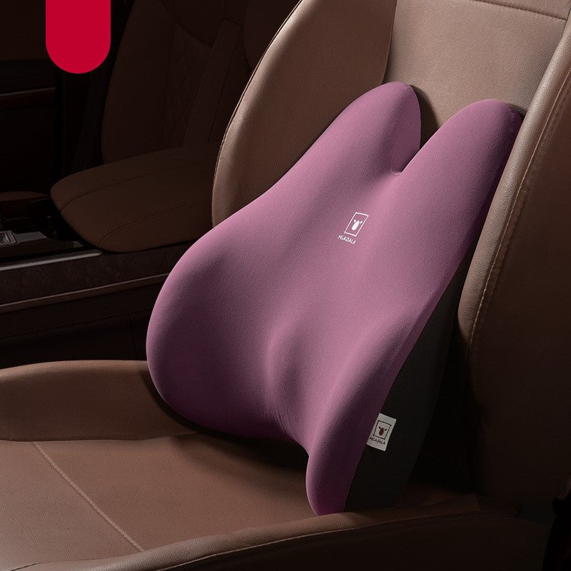 Load image into Gallery viewer, Car Back Pillow Lumbar Support Seat Cushion purple colour  - SuperStar Bedding
