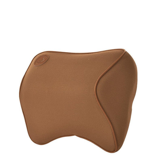 Car Memory Foam Headrest With Neck Support - brown-SuperStar Bedding