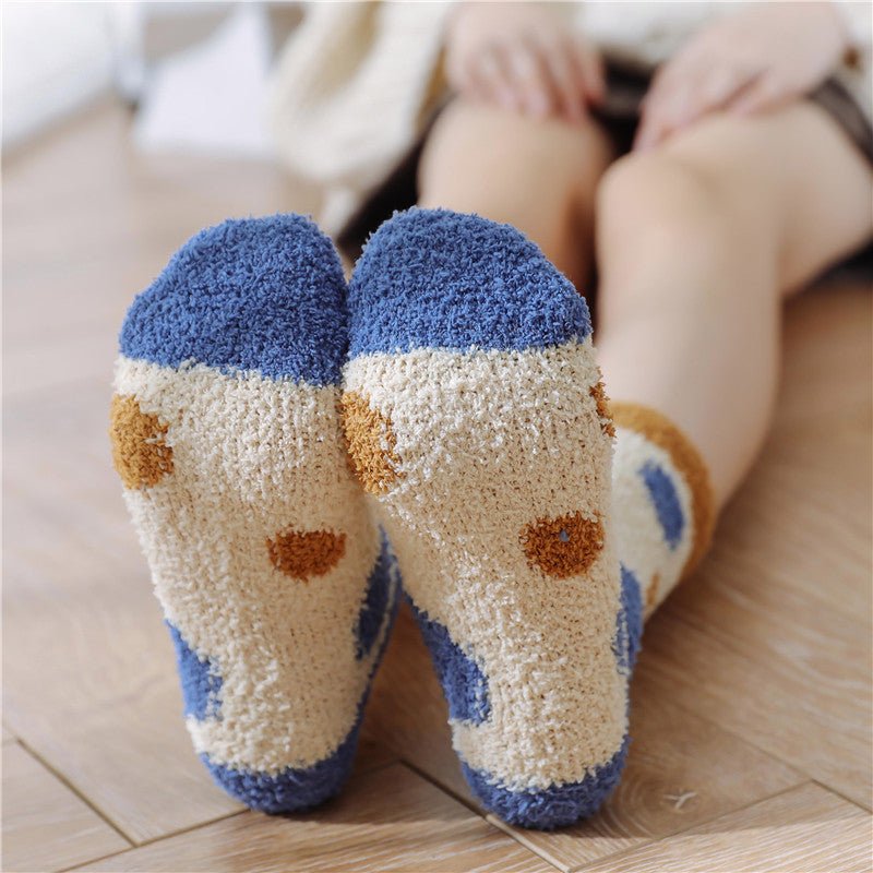 Load image into Gallery viewer, Coral fleece home sleep socks - SuperStar Bedding
