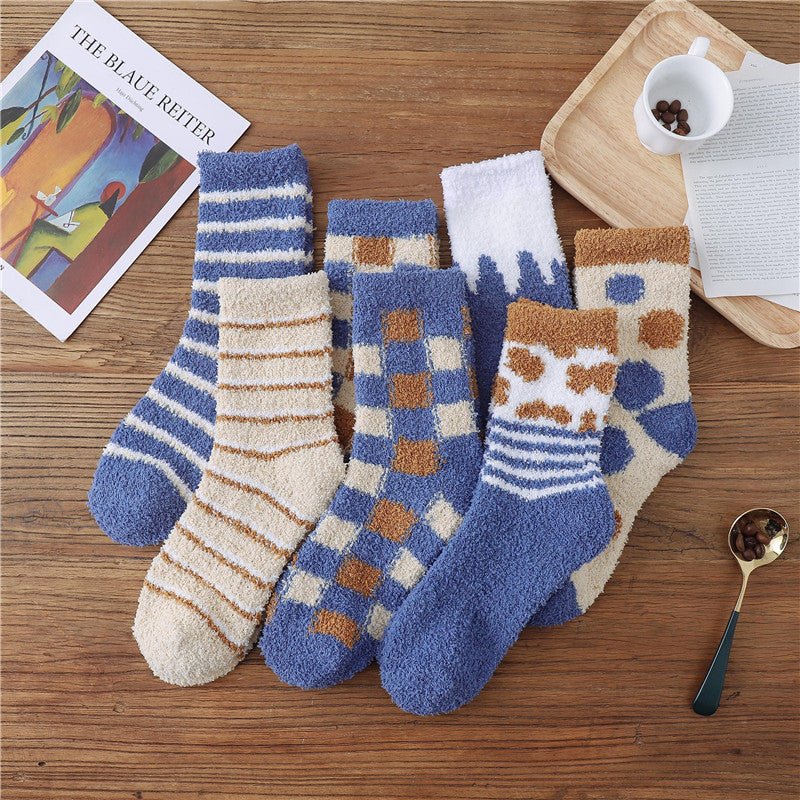 Load image into Gallery viewer, Coral fleece home sleep socks - SuperStar Bedding
