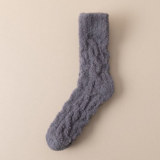 Coral Fleece bed Socks -gray- SuperStar Bedding