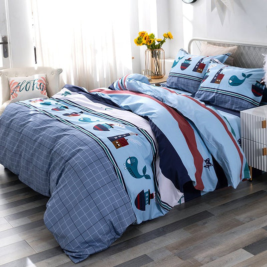 Corsair Four-piece Cotton Cartoon Bedding - SuperStar Bedding