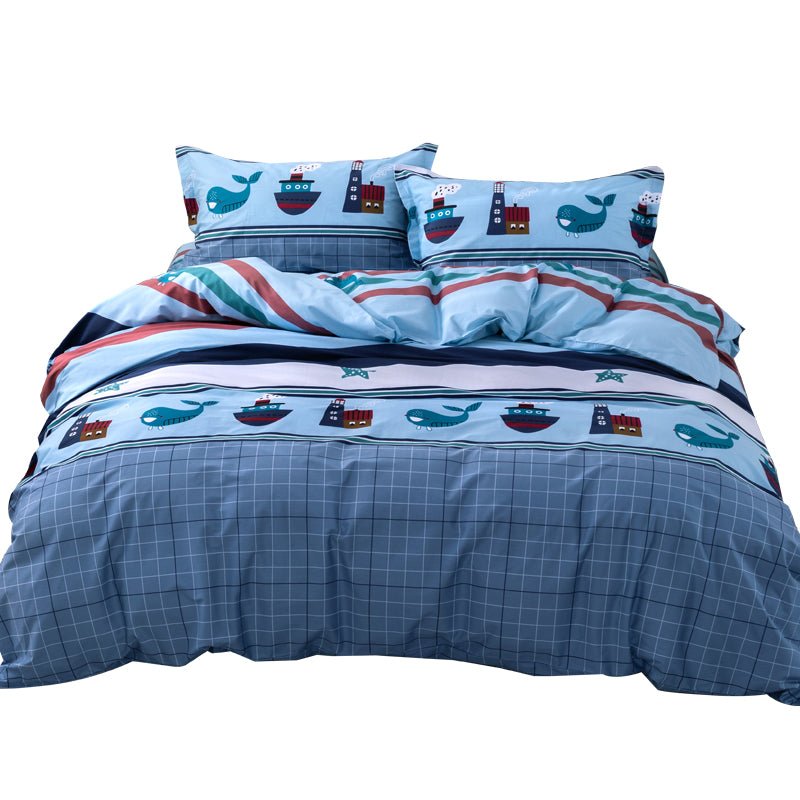 Load image into Gallery viewer, Corsair Four-piece Cotton Cartoon Bedding - SuperStar Bedding
