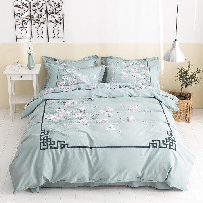 Load image into Gallery viewer, Floral four-piece cotton bedding - SuperStar Bedding
