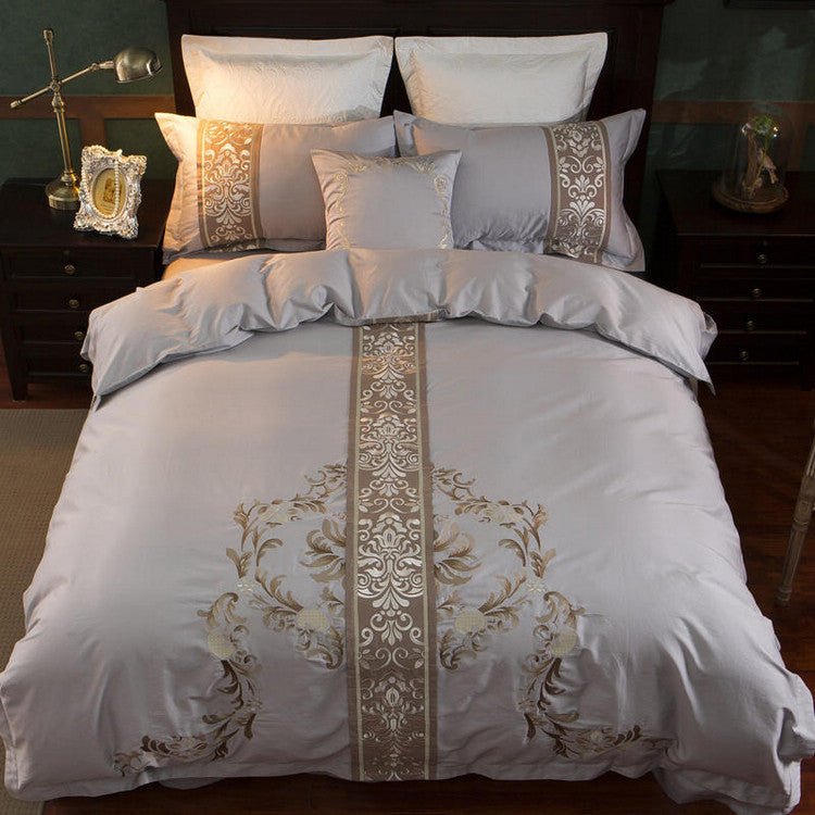 Load image into Gallery viewer, Four-piece Satin embroidered long-staple cotton - SuperStar Bedding
