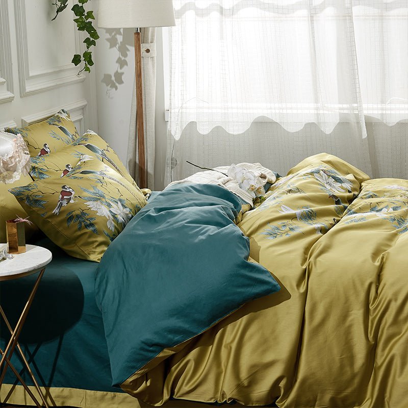 Load image into Gallery viewer, Four pieces of pure cotton long-staple cotton satin - SuperStar Bedding
