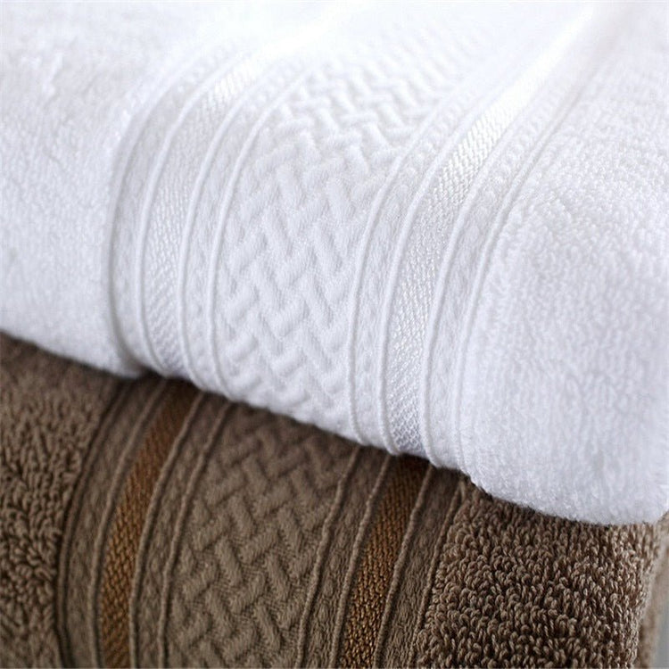 High quality bathroom cotton towels for home - White-SuperStar Bedding