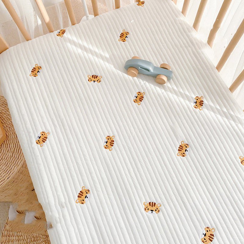 Load image into Gallery viewer, Ins Quilted Baby Cotton Fitted Sheet Mattress - SuperStar Bedding
