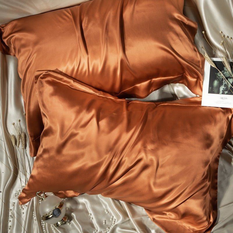 Load image into Gallery viewer, Luxury Thick Mulberry Silk (Double-sided Silk) -Bronze- SuperStar Bedding
