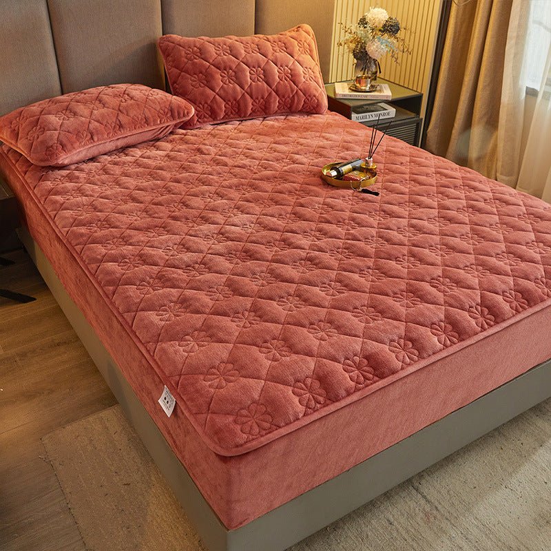 Load image into Gallery viewer, Milk Velvet Fitted Sheet bed cover - SuperStar Bedding
