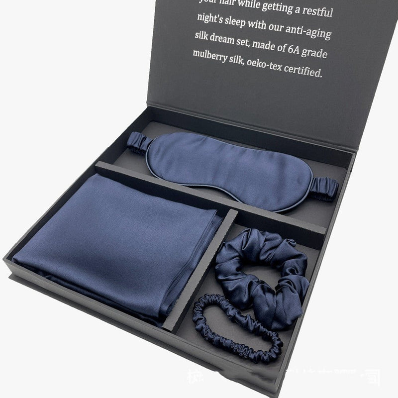 Load image into Gallery viewer, Mulberry Silk gift sets - blue- SuperStar Bedding
