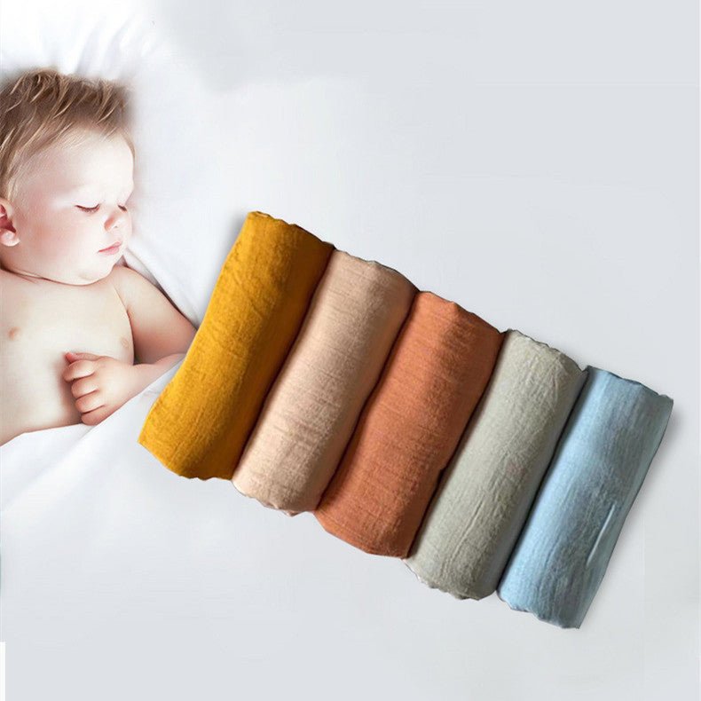 Load image into Gallery viewer, Pure Color Bamboo Cotton Wrap Towels For Newborn Babies - SuperStar Bedding
