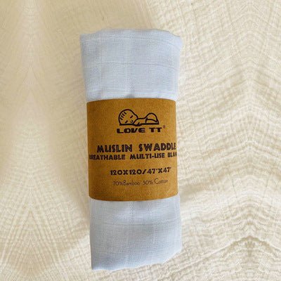 Pure Color Bamboo Cotton Wrap Towels For Newborn Babies - SuperStar Bedding