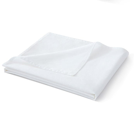 Standard White Bed Pure White Bed Sheet Cotton Single Bed Sheet - SuperStar Bedding