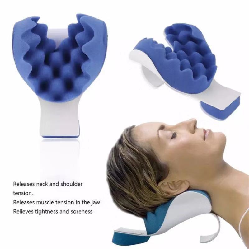 Load image into Gallery viewer, Support Pillow Blue Headrest Cushion Cervical Pillow - SuperStar Bedding
