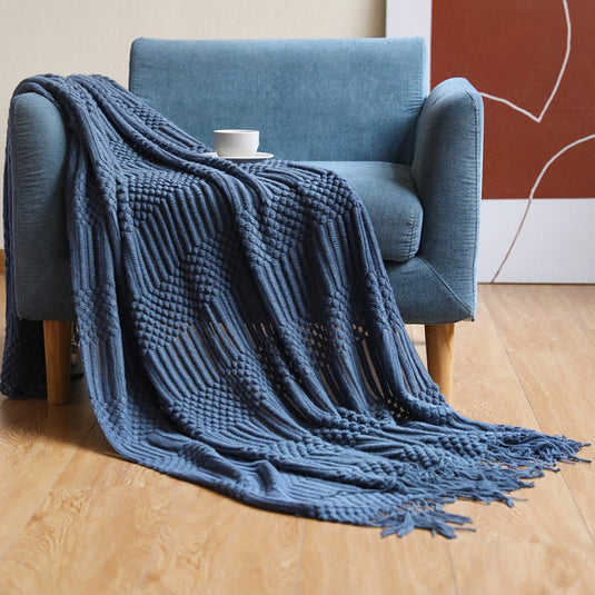 Tassel Shawl Blanket - SuperStar Bedding