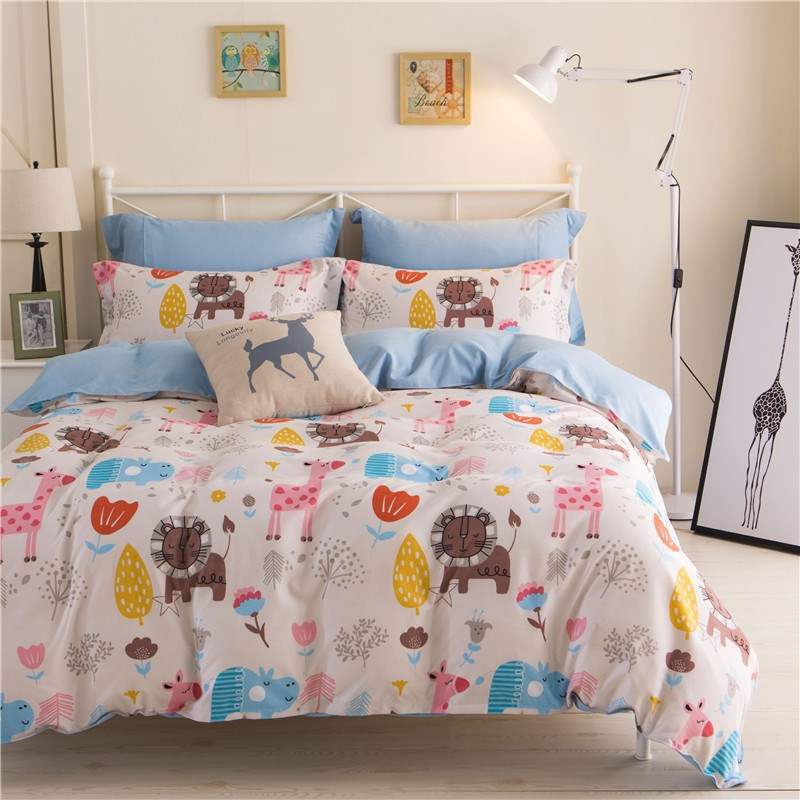 Load image into Gallery viewer, Vibrant colour bedding sets -animal print- SuperStar Bedding
