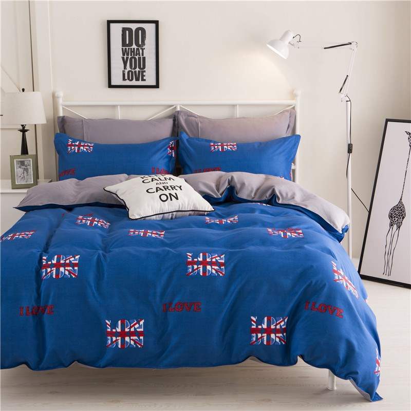 Load image into Gallery viewer, Vibrant colour bedding sets -union jack print- SuperStar Bedding
