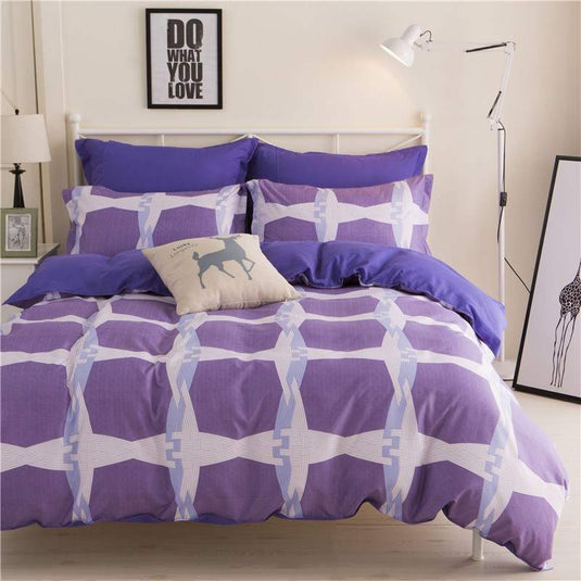 Vibrant colour bedding sets -purple SuperStar Bedding