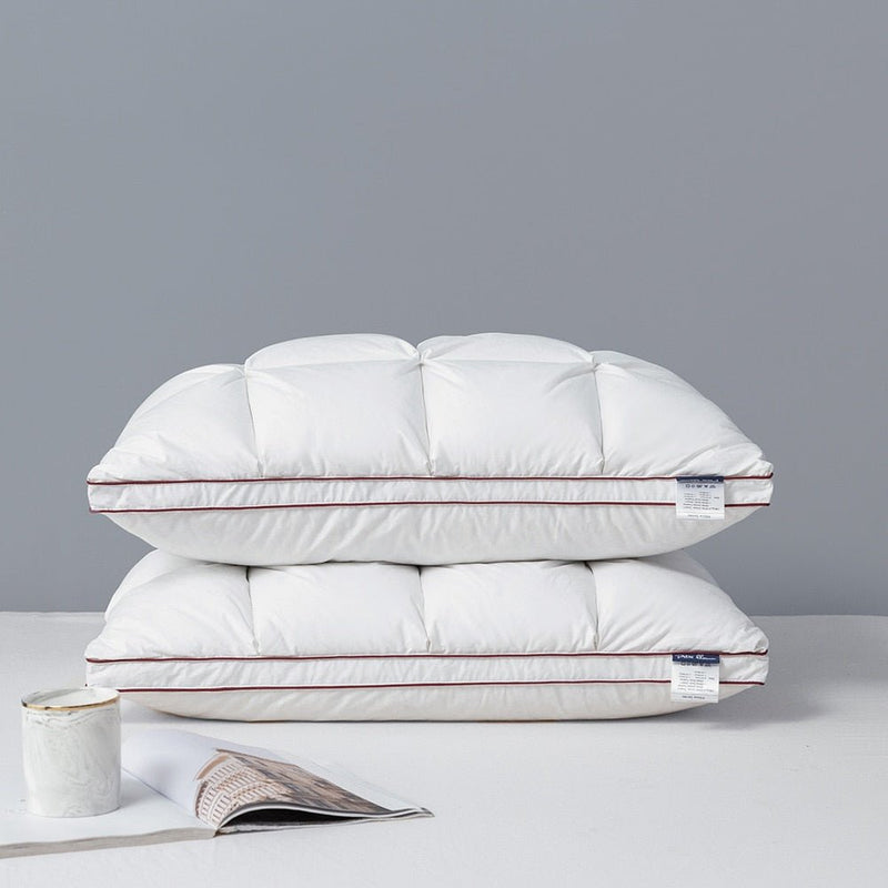 Load image into Gallery viewer, White goose down pillow - SuperStar Bedding
